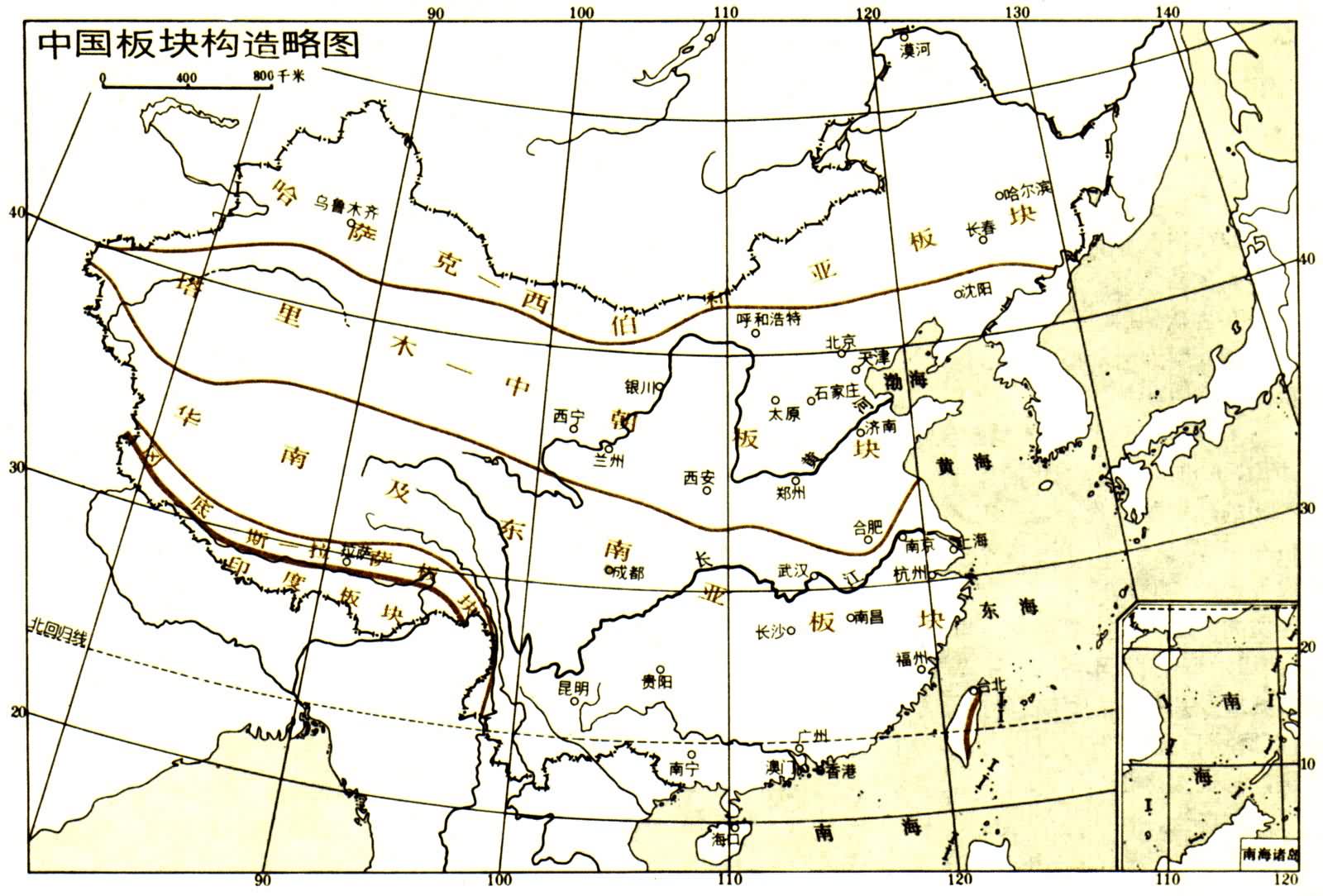 中国古地理