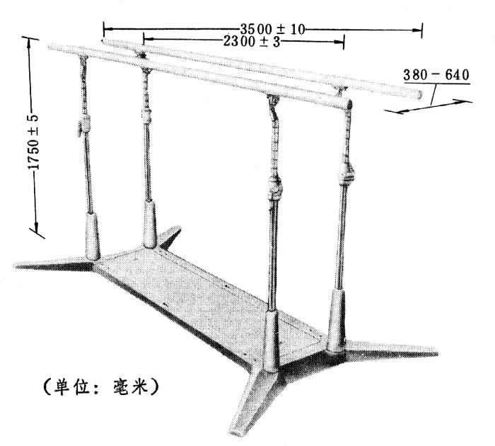 军用双杠安装示意图图片