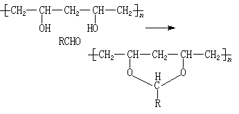 一般,缩醛化反应主要在分子内部进行,生成六元环结构,如式(1)所示