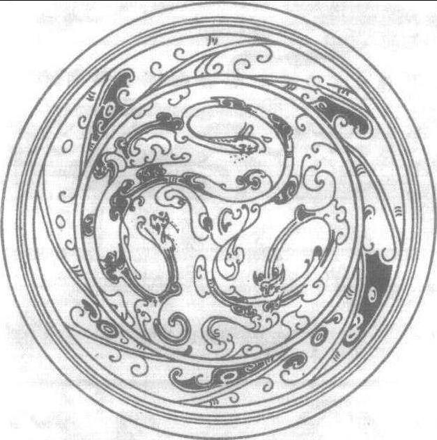 汉代漆器上的云龙纹