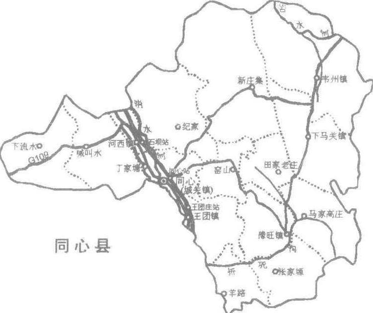 宁夏同心县地图全图图片
