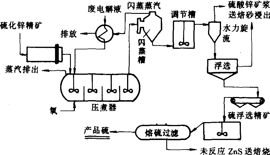 硫化锌精矿氧压浸出