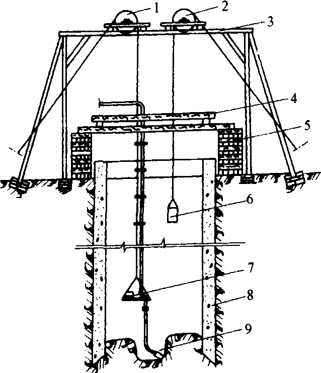 竖井井架设计图图片