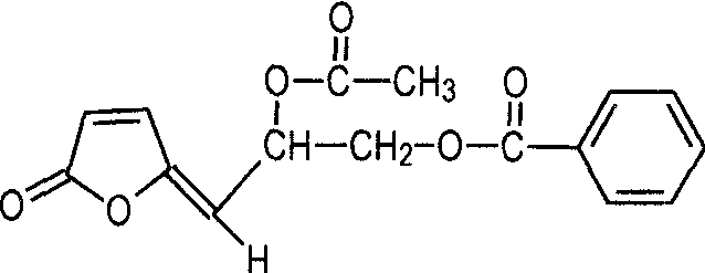 (4E)-6-乙酰氧基-7-苯甲酰氧基-2，4-庚二烯-4-内酯