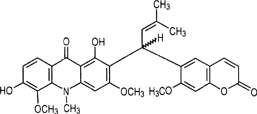 吖啶香豆素碱F