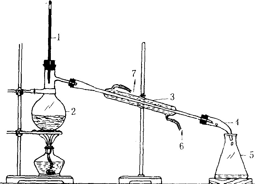 蒸馏实验装置图简笔画图片