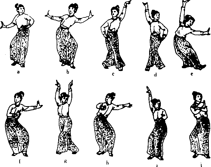 傣族舞手型与手位图片图片