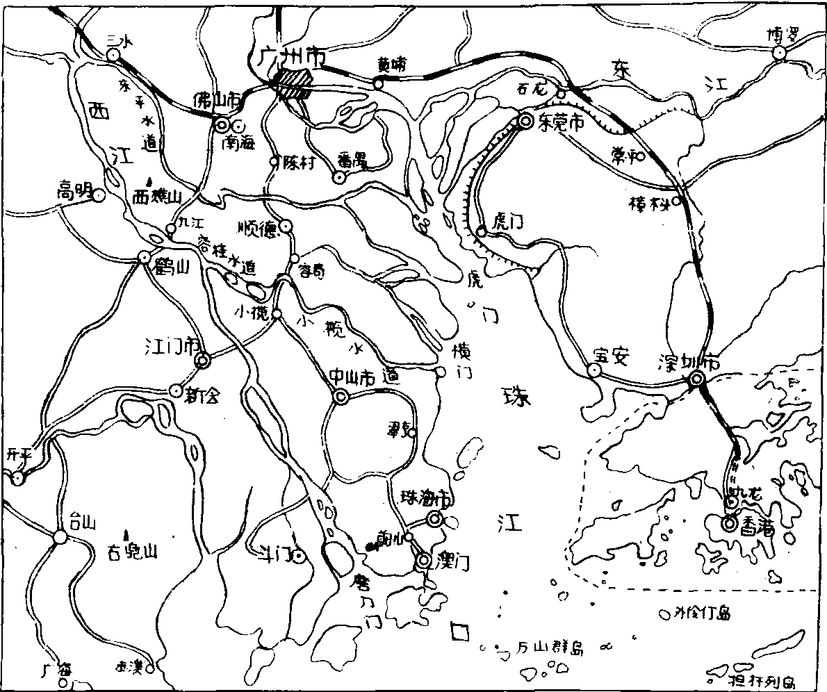 北江流域水系图图片