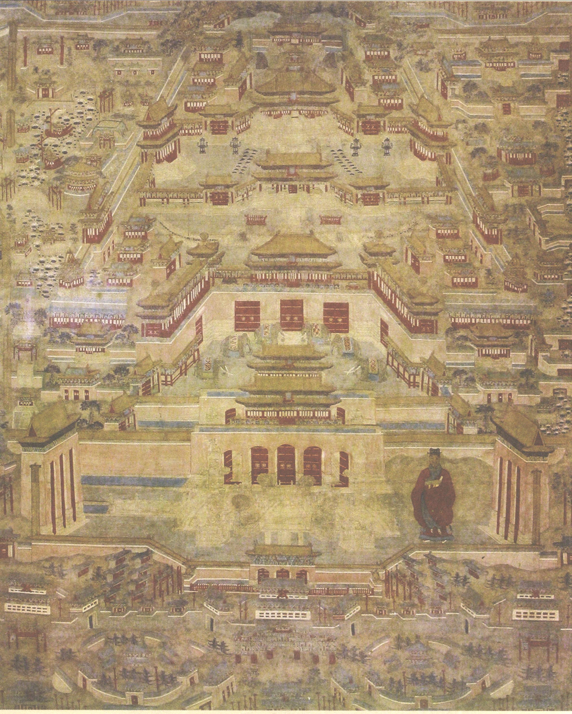 明北京城宫殿图