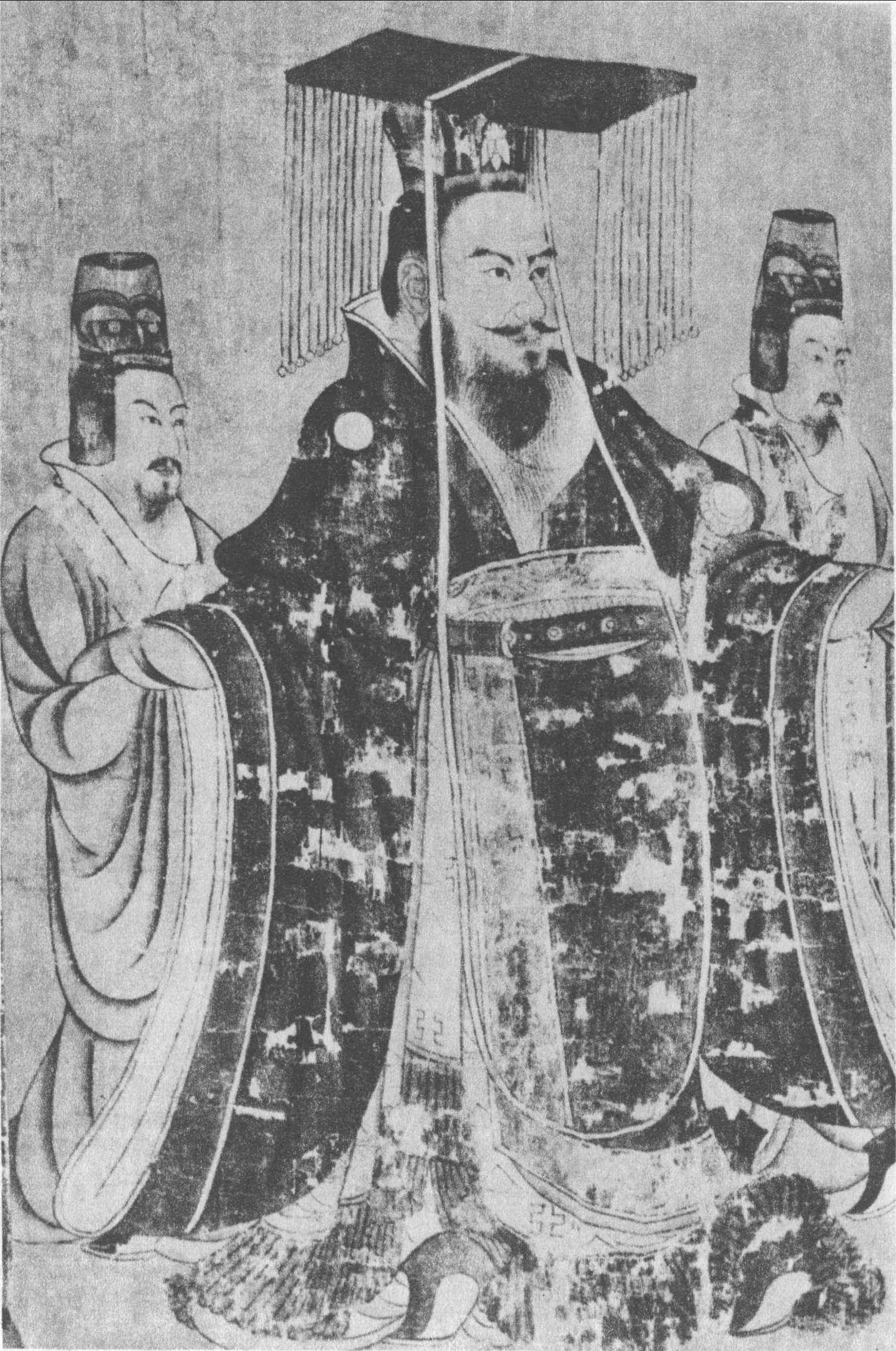 20.唐·《歷代帝王圖》(部分: 一、《晉武帝司馬炎》)