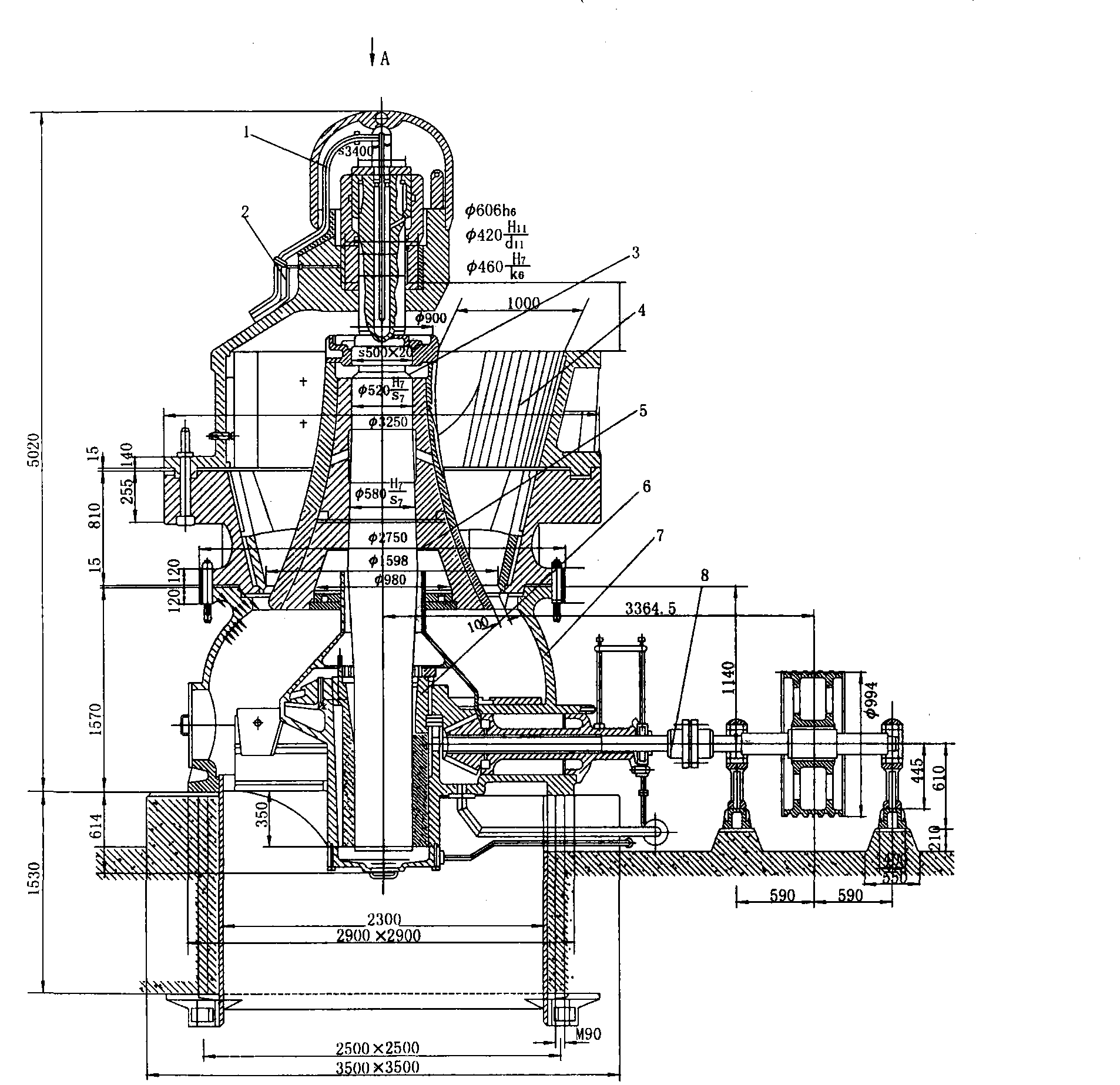 2.4 顎旋式破碎機(jī)