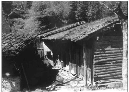 红军北上抗日先遣队在福建永安县石峰村住过的民房。