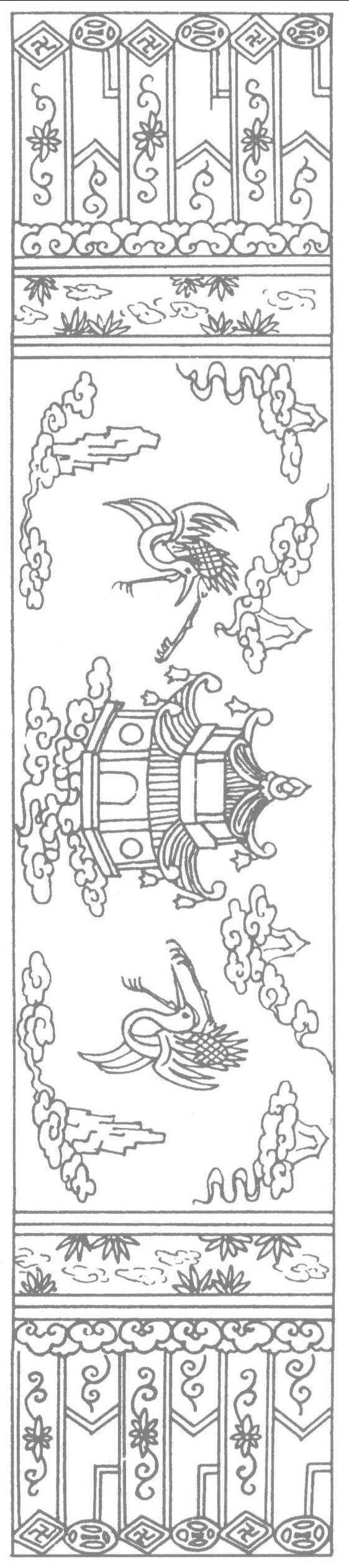 307 太平天国式寿比南山建筑彩画