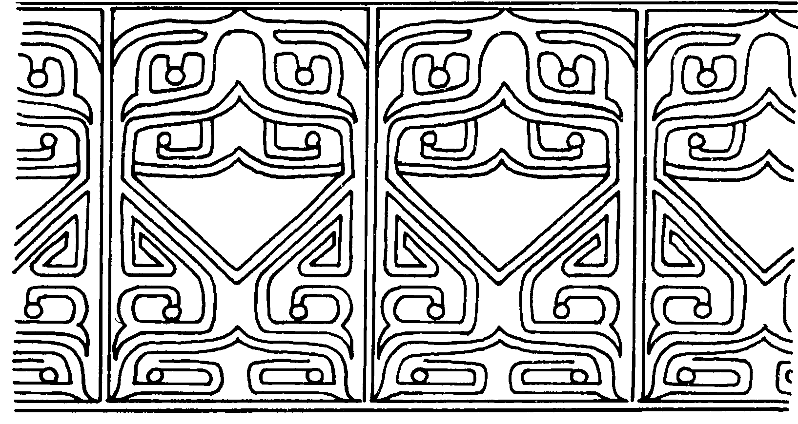 564～565 兽面拐子纹