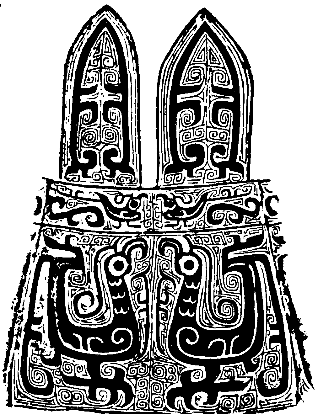 28、29 西周青铜器鸟纹