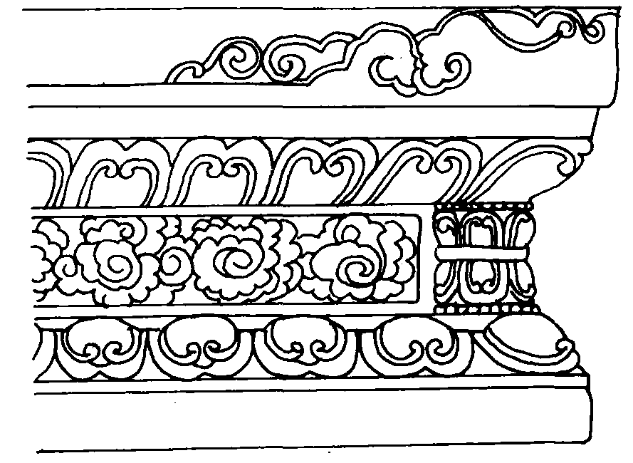 179 明代北京智化寺如來殿須彌座上的蓮花圖案