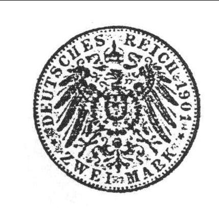 1942 德國愛伯特貳馬克銀幣