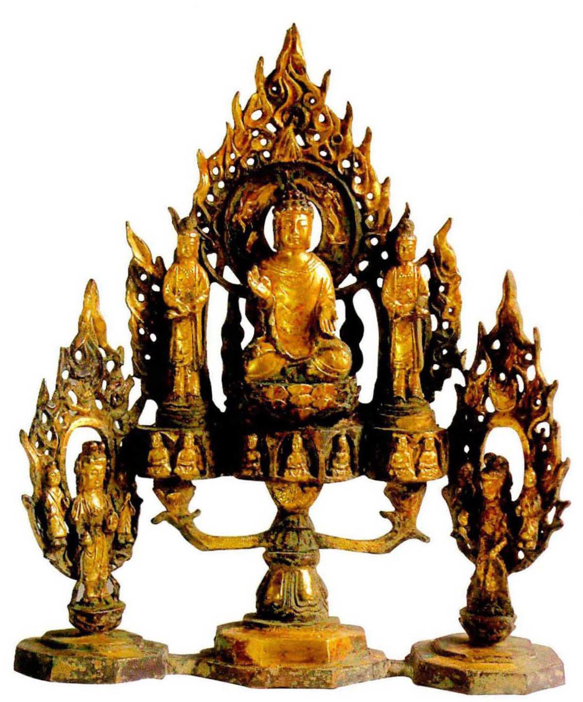 南朝释迦、两弟子和两菩萨造像