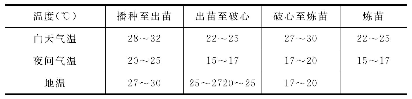 (一)冬春季育苗技术