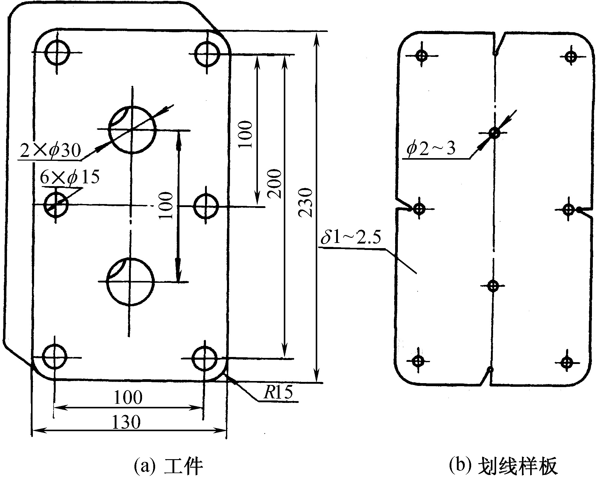 第三節(jié)　平面劃線與立體劃線