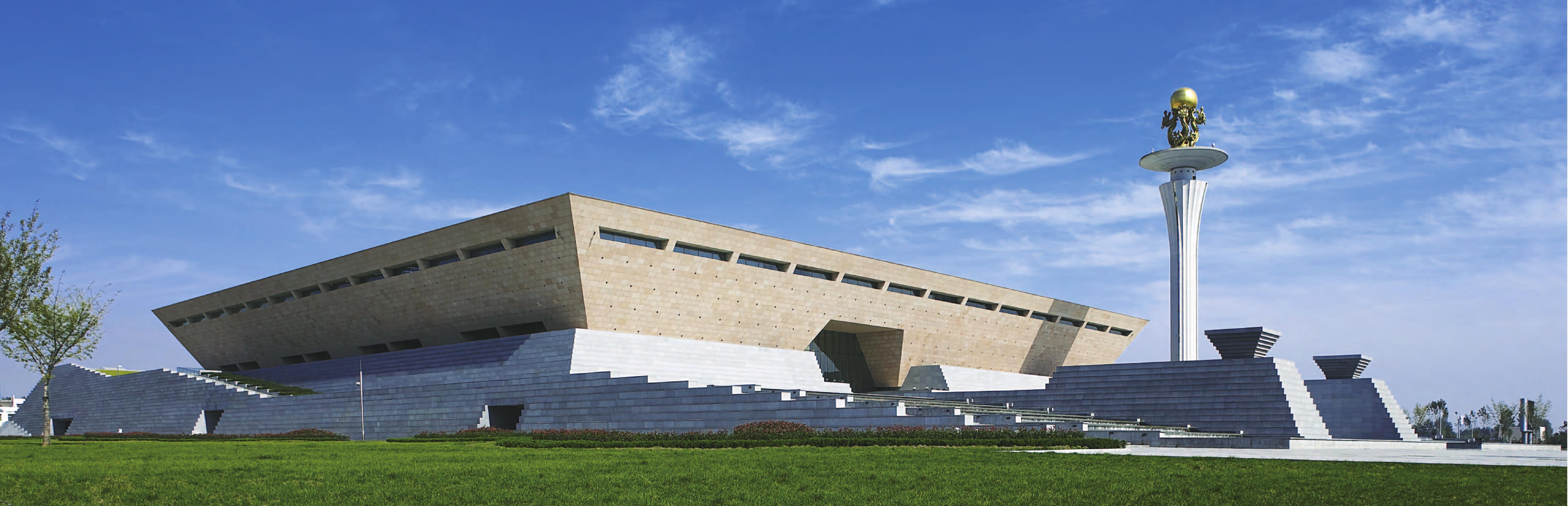 43650㎡竣工时间:2009年洛阳博物馆新馆位于洛阳市中州中路,占地20h㎡