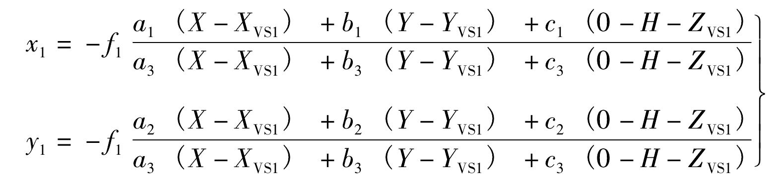 3.3.1 影像纠正的数学模型