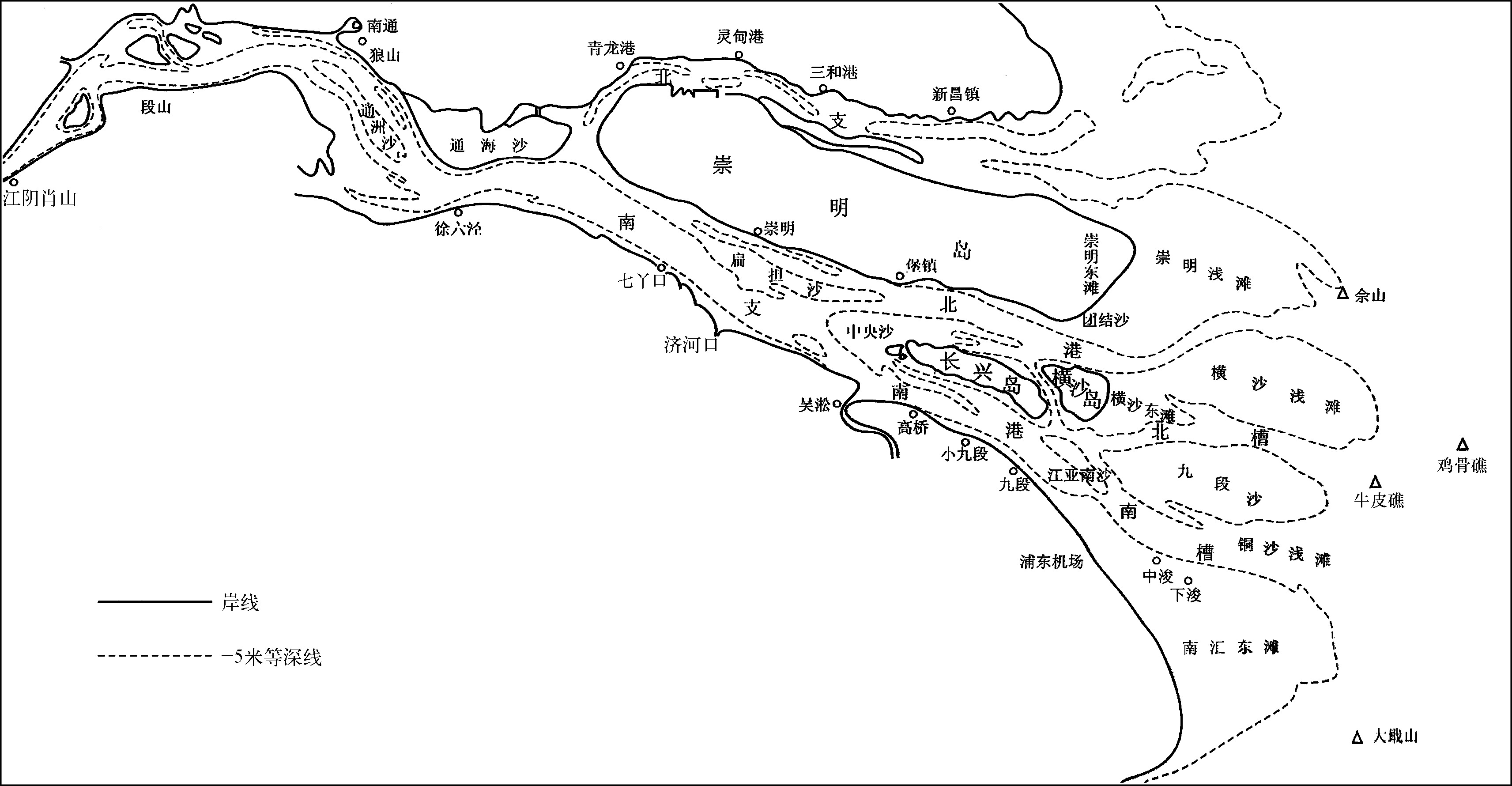 第二节 长江河口冲积沙岛形成的机理