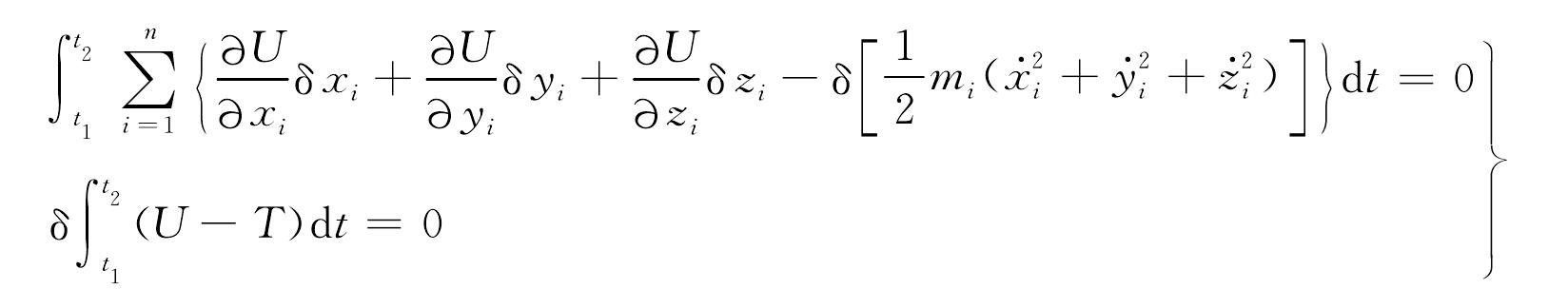 1.2 質(zhì)點(diǎn)系運(yùn)動(dòng)的變分原理——哈密頓原理<sup>[1]</sup>