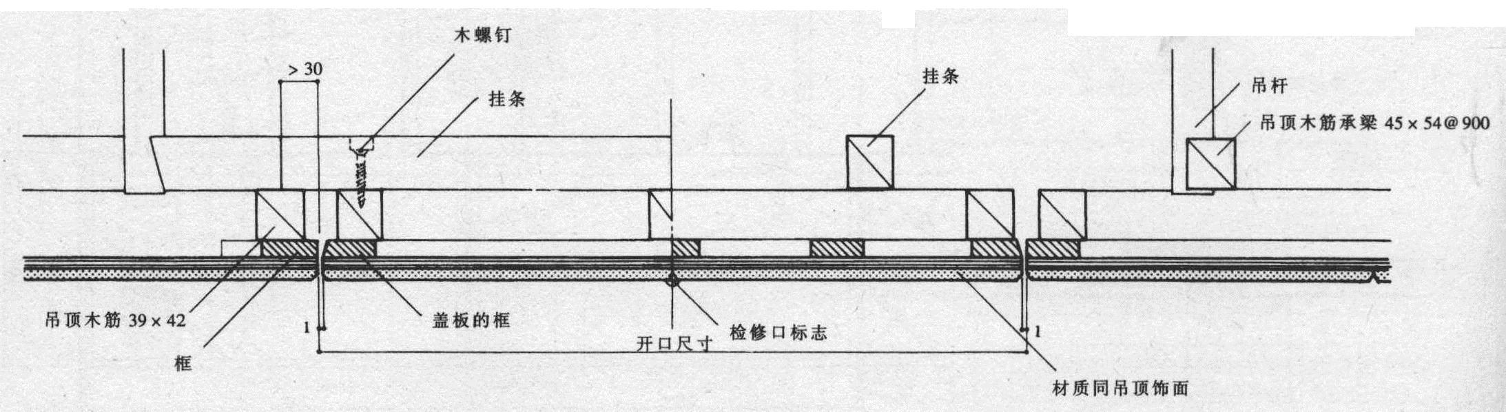 吊顶木制检修口