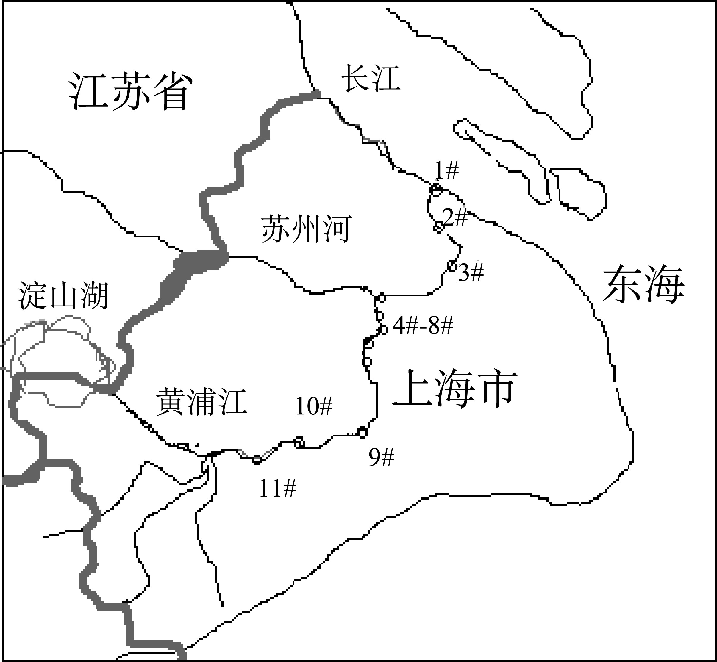 11.4 黄浦江岸边沉积物污染现状