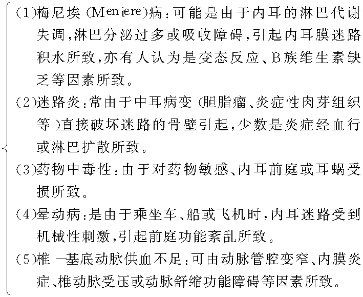 第二十一節(jié) 眩暈