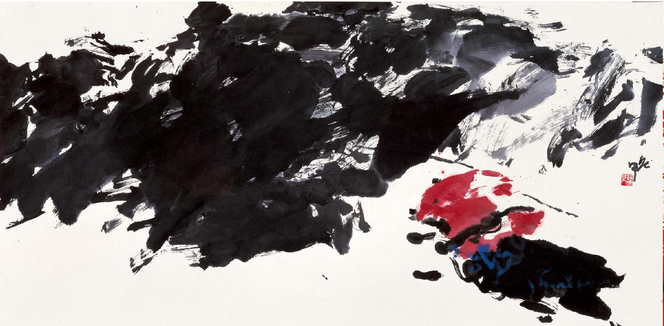 贾浩义大写意绘画的笔墨与色彩