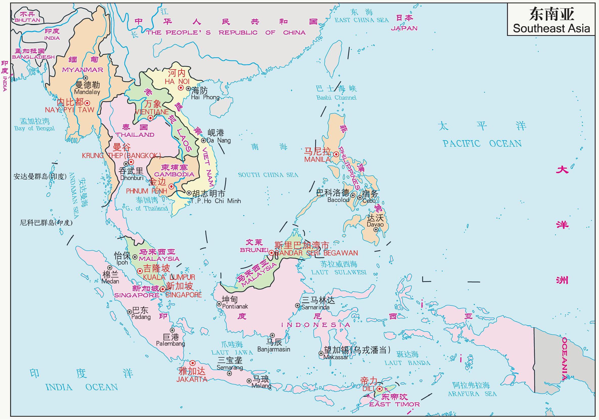 东南亚国家和地区概况
