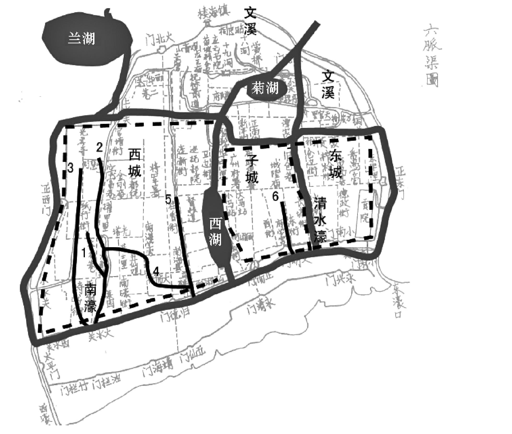 二、宋元时期城市街道、渠道建设