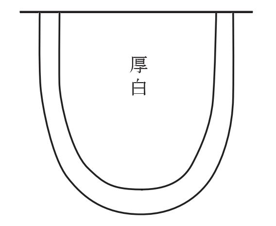 厚白滑胎舌