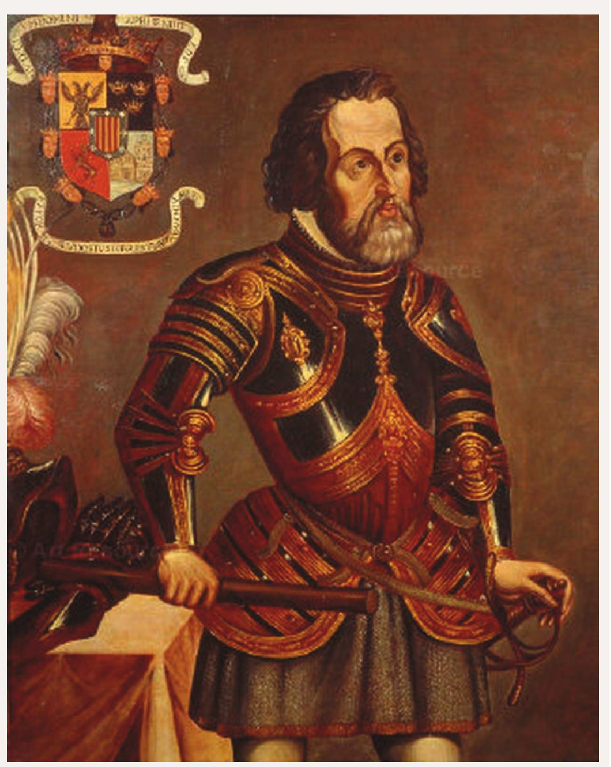 西班牙探险家埃尔南·科尔特斯在墨西哥建立殖民地
