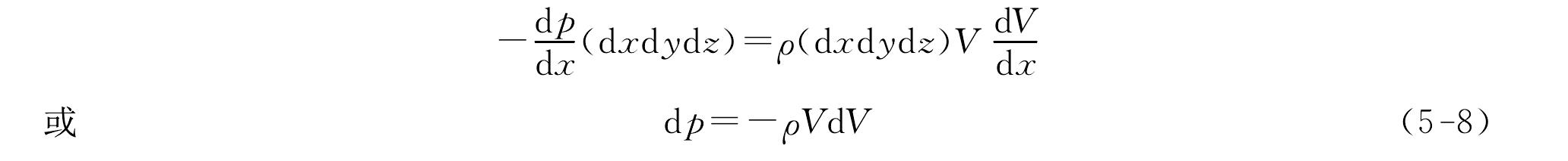 5.3 動量方程