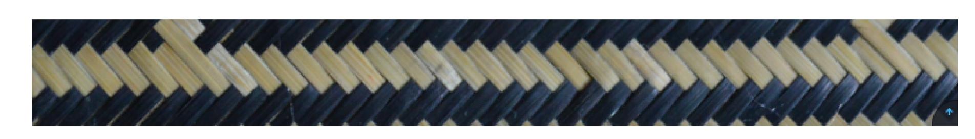 二、平面竹编收边人字路纹编织技法