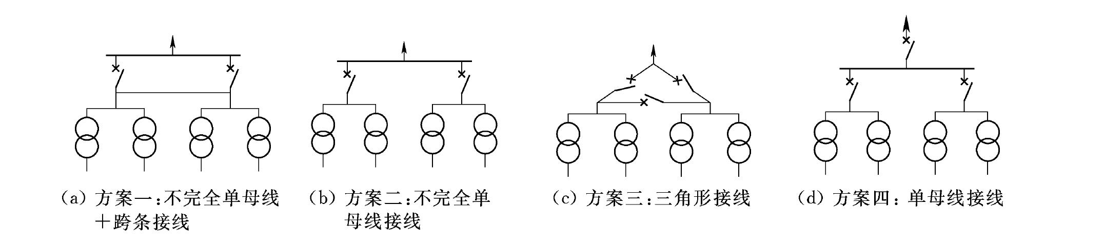 2.2.2 500kV 开关站布置形式及侧接线