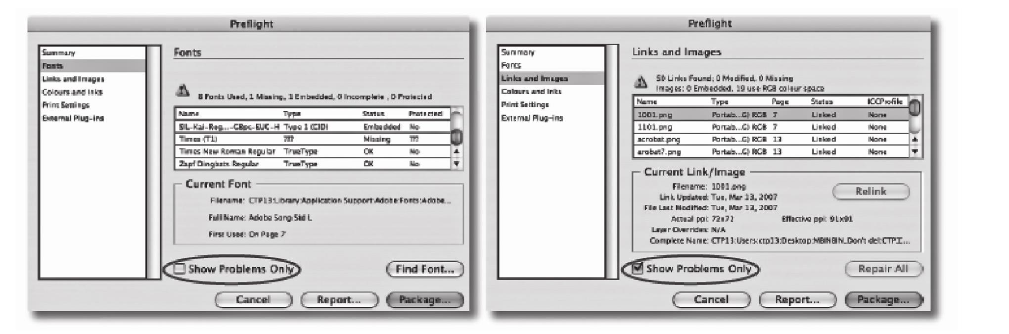 3.5.3 Adobe InDesign预检方法