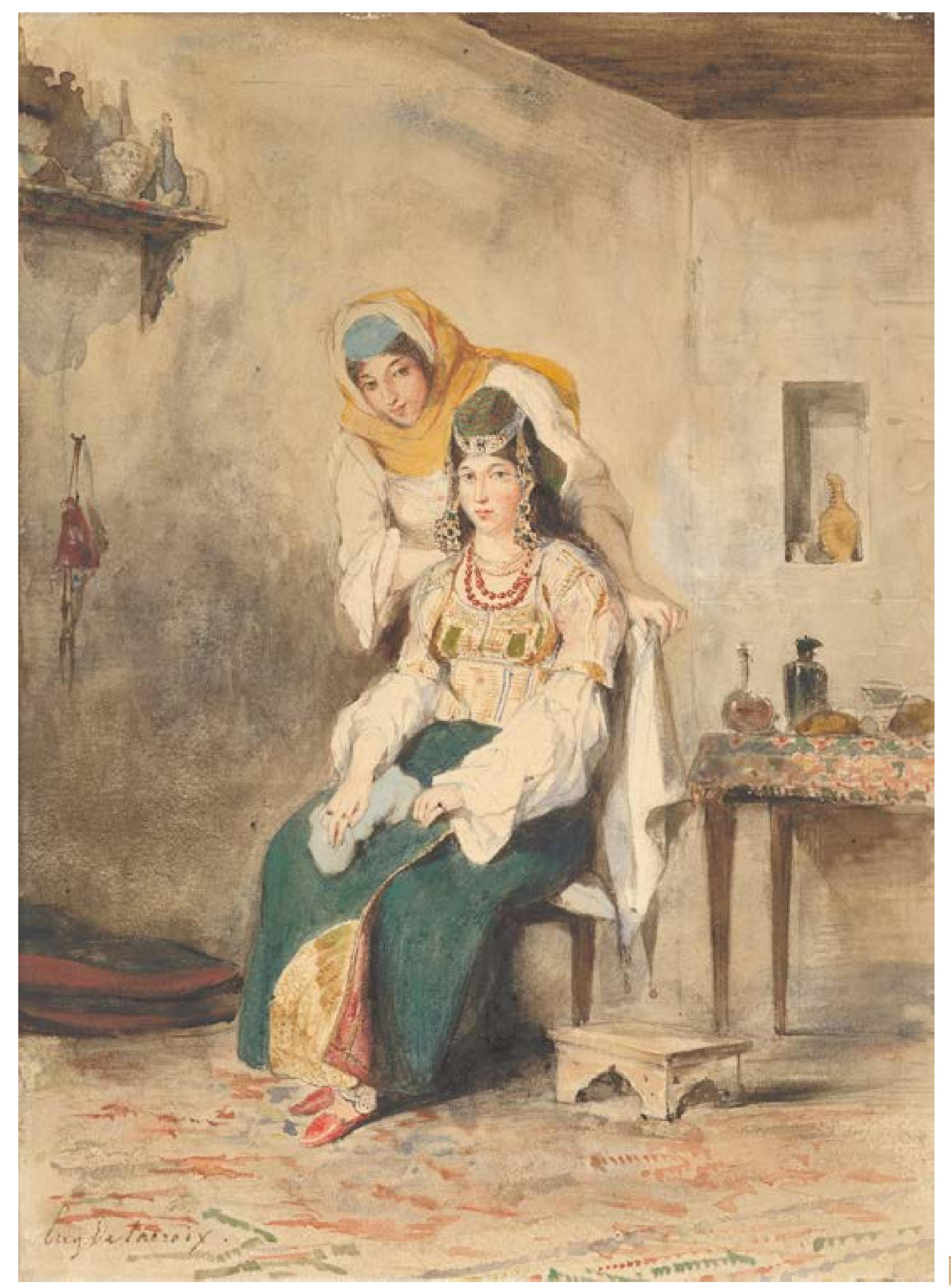亚伯拉罕·本·奇摩尔的妻子萨达和他们的女儿之一普雷帕拉达